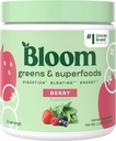 BeginNutrition Superfood Greader Powder, Digetical Enzymes w / Progories & Pregories, Gut Health, Bloating Relief for Women, Chlorella, 15 SVG (15 Servings (Paket 1), Berry)
