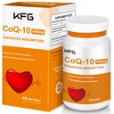 KFG CoQ10 400 mg Softgels, Suplemen Koenzim Q10 Dukungan Kesehatan Jantung, Kesehatan Kardiovaskular, Sistem Imune & Sel Energi Produksi, Gluten Bebas