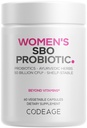 Codeage Women Progories Supplement - 50 Milyar CFUs - SBO Progrees & Pregberry - Cranberry - Feminine Health - Fermentasi Blend, Whole Food Supplemen - Vegan, Non- GMO - 60 Kapsul