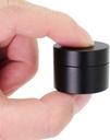 Portable Daily Pill Case, Heavy Duty Aluminium Alloy Round Pill Box, Travel Pill Organizer, Pocket Purse Medicine Vitamin EDC Container for Outdoor Camping Working