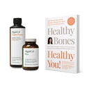 ALGAECAL Bundle - Kalsium Suplemen dengan Vitamin D + K2, Mag, Boron & Omega 3 Minyak Ikan dengan EPA & DHA dan Buku oleh Lara Pizzorno Healthy Bones