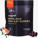 Organifi Shilajit Gummies - Himalaya Shilajit untuk Pria dan Wanita dengan PrimaVie Shilajit, 40-Plus Trace Minerals, dan More - Hormone Balancer, Boosts Cellular Energy, Beats Fatigue, dan Lebih, 60 Count