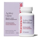 Womaness Active Glow Hakin and Nails Vitamin - Biotin, Longvida Curcumin & Hyaluronic Acids for Joint Health, Dry Skin & Thinning Hair (30 Capsules)