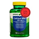 Spring Valley Calcium Plus Vitamin D3 150 Mini Softgels: 124; Kalsium Suflement; CaIcium mini softgels = STAS Sticker
