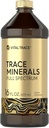CarlyTrace Mineral Suffate 124; 16 fl oz 124; Full Spectrum with Magnesium Magne4; Liquid Complex with Sulfate, Lithium, and Boron 124; Vegetarian. None-GMO & Gluten Free Aver4; by Vital Trace