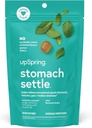 UpSpring Stomach Settles Drops for Occational Nausea Relief / Upset Stomach with Ginger, Lemon, Spearmint, dan B6. Mint Flavor Drops, 28 Ct (Packaging May Vary)