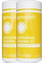 UpNfeating 2 Pack - Lipomal Vitamin D 5000 IU 730 softgel, Cholecalfferol D3 dengan Natural Coconut Oil, VIT D3 Suplemen
