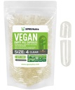 XPRS Nutra Ukuran 4 Kapsul Kosong - 500 Cacah Katup Vegan Kosong Kecil - DIY Consule Filling - Filable Do- It-Yourself Veggie Pill Caps untuk Suplemen