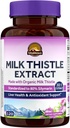 Vitalitown Organic Milk Thistle Antioksidant Dukungan, Detox & Cleansing, 120 Vegan Caps