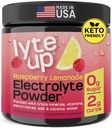 Nutriana Keto Electrolytes Powder No Sugar - Zero Carb & Zero Calorie Electrolite Drink Mix - Sugar Free Electrolytes for Hydration Powder - Fusting Electrolites Raspberry Leemonade Flavor
