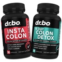 Colon Cleanser Detox Supplemen Kapsul - 15 Hari Colon Cleanse Pil & Probiotic Herbal Cleansing