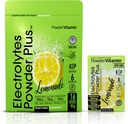 PowderVitamin Electrolytes Powder Plus, Keto, Lemonade, Sugar Free, Pink Himalaya Salt, 1000mg Potasium, 120mg Calcium, 120 mg Magnesium, Non-GMO, Zero Calories, (16 Paket Hidration)
