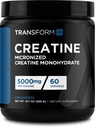 TransformHQ Creatine Monohydrate Powder (60 Serving) Unflashored - 5000mg Per Serving