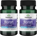 Swanson Boron dari Albion - Boroganic Glycine Suplemen Kesehatan Gabungan & Bone Health - Tinggi Absorpsi Formula May Dukungan Overall Balance - (60 Capsules, 6mg Masing-masing) (2 Pack)