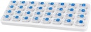 Monthly Pill Organizer, Large Travel Pill Box 31 Day, Daily Pill Case, Pill Hoder Container for Vitamin, Medicine, Suplemen, Fish Oil, Clear