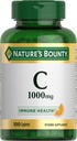 Nature 's Bounty Vitamin C 1000mg, Suplemen Dukungan Imune, Antioksidan yang kuat, 1 Pack, 100 Caplets
