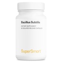 Supersmart - Bacillus Subtilis 3 Billion CFU per Hari (Population Tinggi) - Spore Probiotic Suplemen 12.4; Non-GMO & Gluten Free - 60 DR Csules