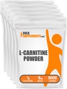 BulkSuplements.com L- Carnitine Powder - Carnitine Suplement, Amino Acid Suplement - Unflafedeled & Gluten Free, 1g per Serving, 1kg (Paket 5) (11 pon)