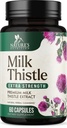 Milk Thistle Extract 1000mg - Liver Cleanse Detox & Repair Formula dengan Ekstrak Dandelion - Herbal Liver Suplemen - Nature 's Milk Thistle w / Silymarin Marianum, Support Liver Health - 60 Capsules