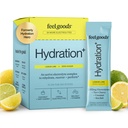 Feel Goods Hydration Hero, 1.000mg Electrolytes Powder, Sugar Free, Magnesium, Organic Aloe Vera, L Theanine, Vitamin C & B12, Non GMO, Keto, Vegan, Electrolyte Packets 124; Lemon Lime, 15 Count
