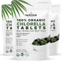Chlorofil tablet Chlorella 400 Count 124; Potency Tinggi Superfood 124; Chlorofil Pil 100% Pure Green Algae 124; Broken Cell Wall for Maksimal Absorpsi 124; Vegan, Non-GMO 124; 4 Tabs per hari (3- Pack)