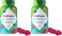 Rambut Cantik Vitafusi, Skin & Nails Multivitamin Plus Biotin dan Antioksidant Vitamin C & E, Raspberry Flavor, 135ct (45 Hari Supply), dari Nomor Satu Amerika Gummy Vitamin Brand (Paket 2)