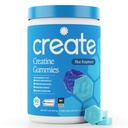 Membuat gummies Creatine Monohydrate for Men & Women, Boost Focus, Power, and Endurance, Anti-Melting Formula, Vegan, Gluten- Free, Non-GMO, 1.5g Creatine per Gummy (Blue Raspberry, 90)