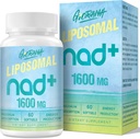 1600 MG Lipomal NAD + Supplement, NAD + Boosting Superior Absorpsi, Vitamin B3 for Aging Defense, Longevity, Energy, Repair, Non-GMO, 60 Softgels