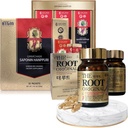 Red Ginseng Ekstrak 3000mg dan Capsules Bundle - Saponin Hanpuri + Root Asli - Suplemen Energi Alam untuk Dukungan Imune, Stress Relief, Fokus & Mental Clarity dengan Ginsenoside Rg3
