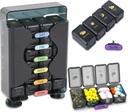 Weekly Pill Organizer 7 Day 4 Times a Day Large Pill Box Organizer dengan Drawer Designed Daily Pill Organizer untuk Hold Medicine, Medication, Vitamin and Fish Oils (Hitam)