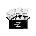Gum Energi ZENERGY - Mint Flavor 124; 50mg Caffeine + 35% B6 dan 45% B12 Vitamin 14; Vegan, 0 Sugar, 0 Kalori, 0 Gluten, 0 Aspartame, Non-GMO, Instant Action 124; 3 Pack = 24 Count