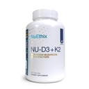 Formasi NUD3 + K2 - Vitamin D3 dan K2 5000 iu Suplemen - dikemas dengan Rashi Mushroom, Magnesium, & Zinc - 60ct, 60 Servings - Dibuat di AS Hanya Produk