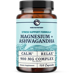 Magnesium Ashwagandha 124; Calming Magnesium Suplemen untuk Orang Dewasa 124; Relax, Relax, Calm Mood & Sleep Dukungan 126; Mag Citrate & Oxide 400 mg + Ashwagandha 500 mg