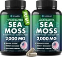 Sea Moss Capsules - Irish Sea Moss Advanced with Burdock Root, Bladderwrack & Muira Puama for Imunity, Gut, & Energy - Superfood Sea Moss Suplemen / Raw Moss Powder (2 Pack)