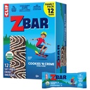 Zbar - Cookies 'N Creme - Soft-Baked Energy Snack Bars - Non-GMO - 11g Whole Grains - USDA Organic Granola Bars - Snacks for Kids (12 Pack)