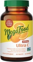 MegaFood Ultra C 400 mg - Vegan Immune Suplemen Dukungan dengan Vitamin C, Dibuat dengan Real Food Termasuk Broccoli, Carrot, Cranberry Rice & Brown - Bebas, Kosher - 60 tablet, 60 Servings
