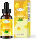 Phytoral Organic Lemon Leaf Liquid Extract for Imune Support - Lemon Balm Tincture for Mood & Relaxation Dupport - Organic Tincture Leaf Drops for Dewasa & Kids Dietary Supplemen - 60 ml
