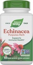 Nature 's Way Echinacea Purpurea Herb, Suplemen Dukungan Imune *, 1200 mg per 3- kapsul yang melayani, Proyek Non-GMO Verifikasi, Vegan, 100 Kapsul (Packaging May Vary)