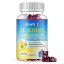 St John 's Cort Gummies 600mg, 3 dari 1 Organ Herbal Suplemen untuk Stress Relief, Dukungan Sistem Gugup, dengan Ashwagandha & Holy Basil Extract untuk Dewasa & Anak-anak, Non-GMO, Vegan, 60 ct.