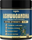 agobi Ashwagandha Tambahan Kapsul - 90 Counts untuk 3-Bulan Suppply