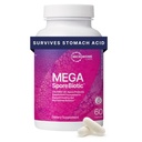 Mikrobiome Labs MegaSporeBiotic Progetic for Women & Men - Spore- Based Probiotic for Gut Health & Digetical Support - Shelf - Stable, Traveler - Friendly, Mens & Womens Progrance (60 Capsules)
