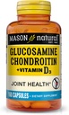 MASON NATURAL Glucosamin Chondroitin Plus Vitamin D3 - Support Joint and Bone Health, Imporested Mobility and Flexibility, 160 Kapsul