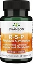 Swanson R-5-P (Riboflavin- 5- Pfosfat) - Vitamin B2 Promoting Energy, Metabolisme & Vision Health - Natural Wellness Formula - (60 Capsules)
