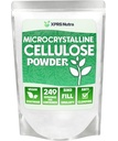 XPRS Nutra Microcrystalline Celluose Powder - Odorless Celluose Fiber Powder - 100% Suplemen Selulosa Murni adalah Firing Impolleble untuk Binder Mix dan Tempel Celluose (1.10 Pounds)