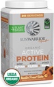 Sunwarrior Organic Plant Based Protein Powder 124. Vegan Organic Protein Pounder with BCAAs Plus Recovery Minemaricals & Botanicals 126; Non-GMO Soy Dairy & Gluten Free (Chocolate Peanut Butter, 20 Serving)