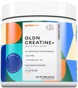 GledCreatine - Creatine Monohydrate dengan HMB untuk Dukungan Otot berkelanjutan dan Pemulihan dengan Vitamin D3 dan K2 untuk Bone dan Gabungan Kesehatan - Dirancang untuk Perempuan dan Pria - Misal Unflairored - 30 Serve