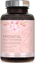 Prenatal Vitamin untuk Perempuan dengan Acid Folic & DHA, Pengembangan Otak Fetal & Omega 3, Multivitamin dengan Vitamin A, C, D, B6, B12 & Iron, Pregnancy Suplemen - 120 Softgels