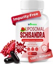 800MG Schisandra Extract Organic, Schisandra Tambahan, Schisandra Berry Softgels untuk Dukungan Energi, Kesehatan Hati, Perlindungan Antioksidant & Kesehatan Digetical - 60 Softgels, Dibuat di USA