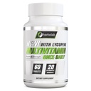 Herbolab Multivitamin Sekali Harian, Max Kekuatan Vitamin A, C, D, E, K, B1, B2, B12, Nicium, Nicium, Magnesium, Zinc, Selenium, Copper, Mangania, Kromium dengan Lycopene, 60 Count 2 Mo Supply