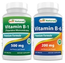 Terbaik Vitamin B1 Vitamin sebagai Thiamine Mononitrate 500 mg & Vitamin b6 200mg